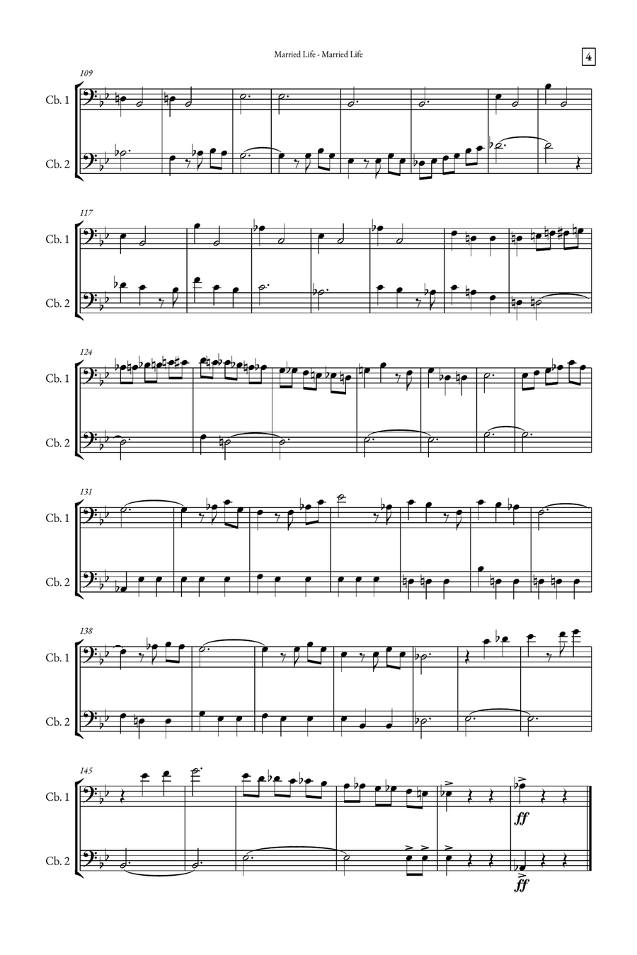 Married Life String Duet scores gallery preview page 4
