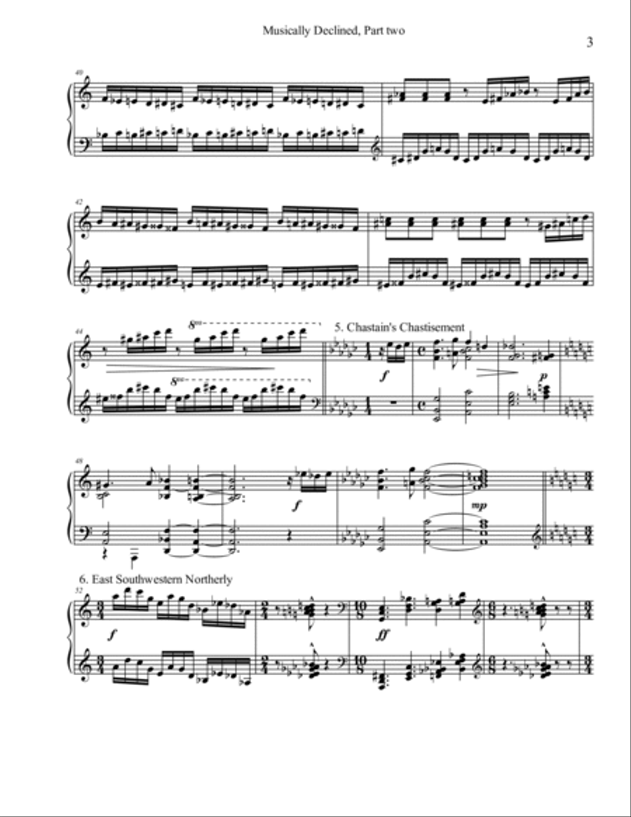 Musically Declined, Part 2 Piano Solo scores gallery preview page 3