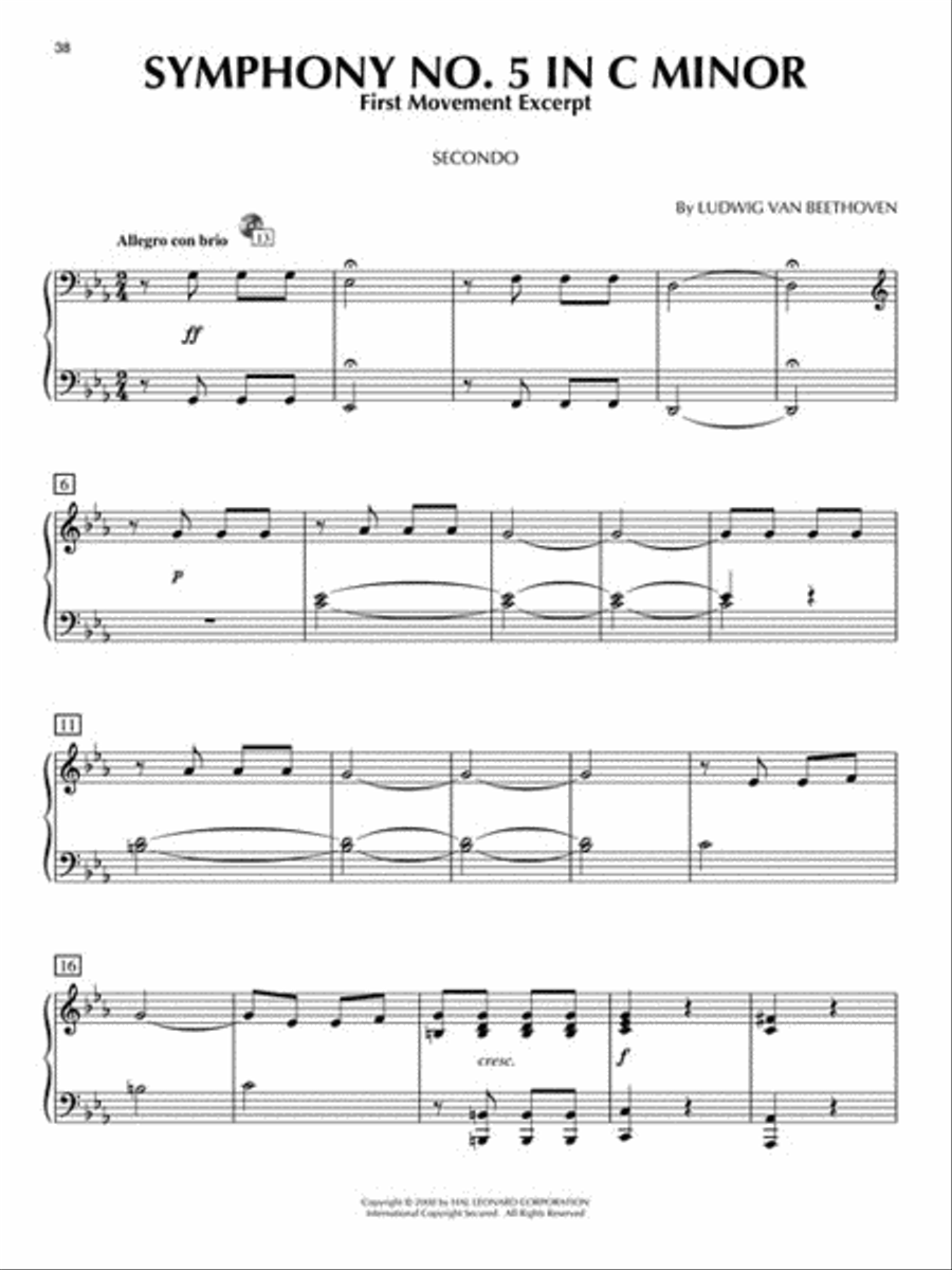 Classical for Two 1 Piano, 4-Hands scores gallery preview page 5
