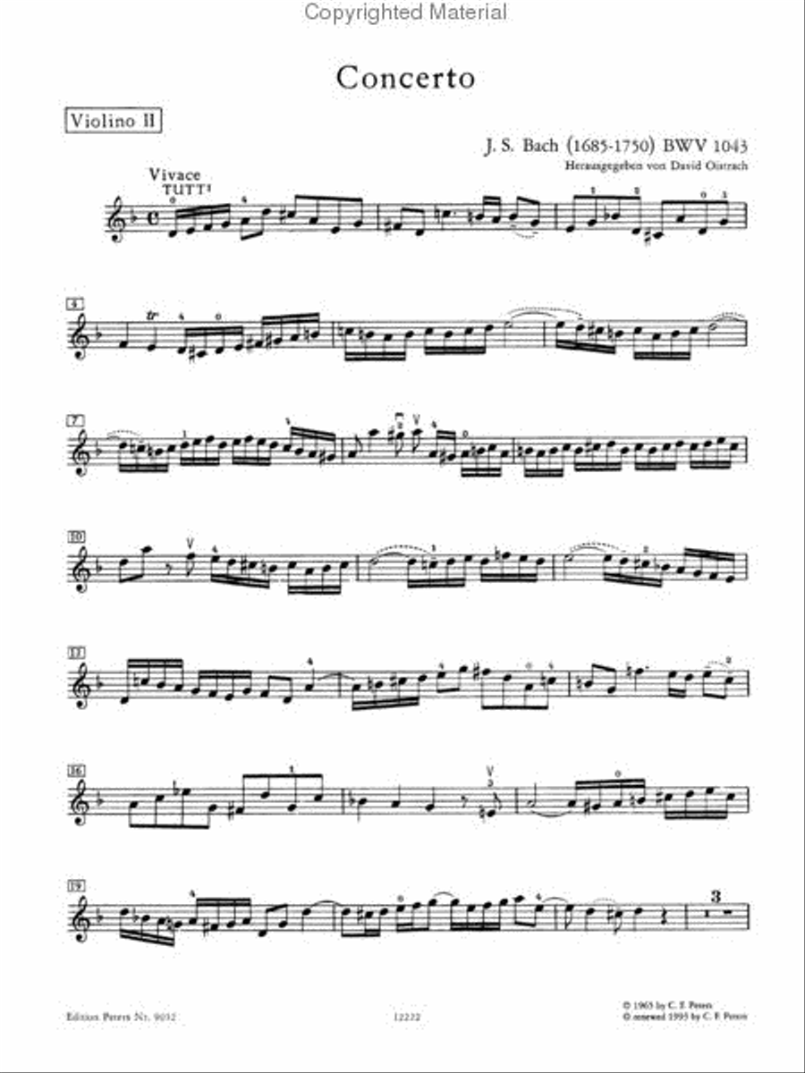 Double Concerto In D Minor Violin scores gallery preview page 5