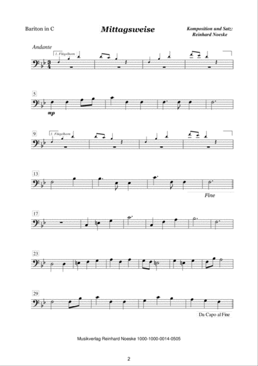 Acht Bläserweisen im alpenländischen Stil für Blechbläserquintett Brass Ensemble scores gallery preview page 4