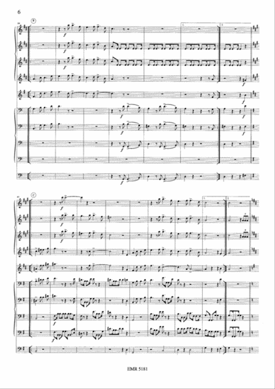 Wedding March Wedding March Brass Ensemble scores gallery preview page 6