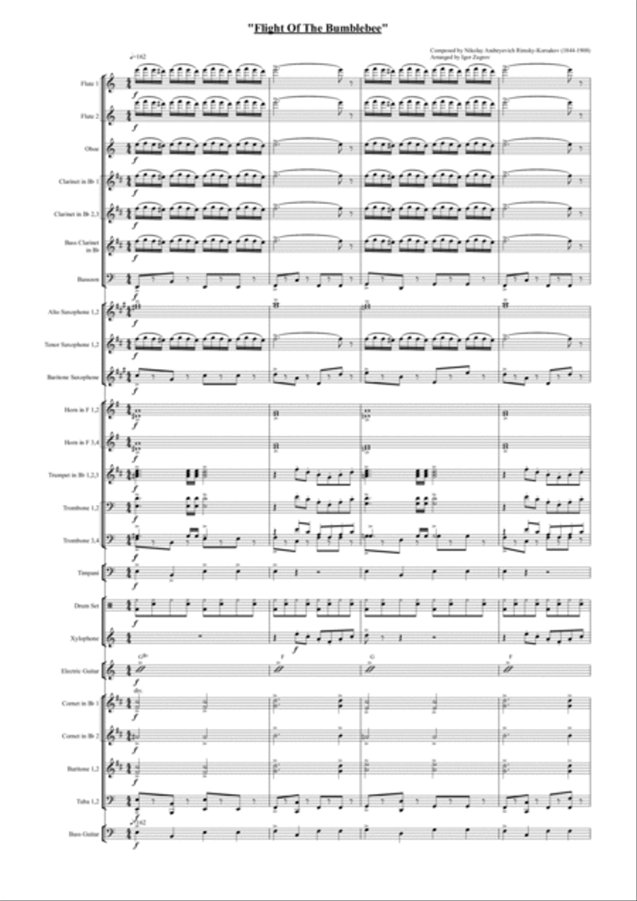 Flight Of The Bumblebee Marching Band scores gallery preview page 2