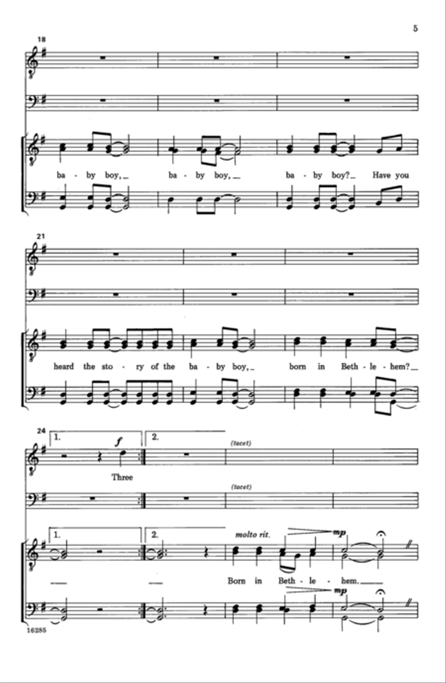 Have You Heard? Men's Choir scores gallery preview page 4