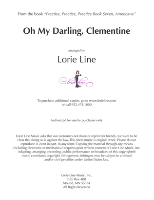 Book cover for Oh My Darling, Clementine