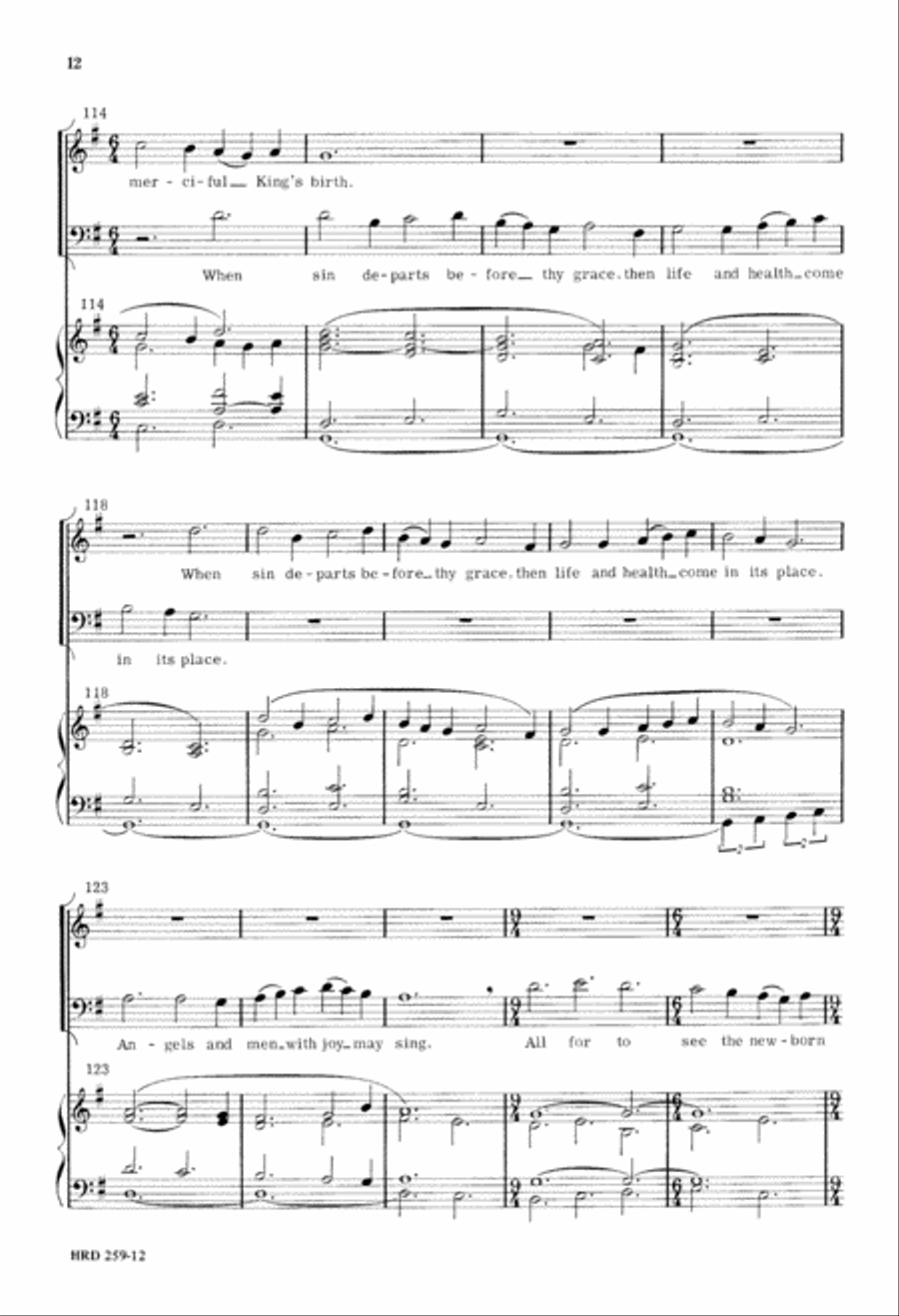 Fantasia on Christmas Carols 4-Part scores gallery preview page 13