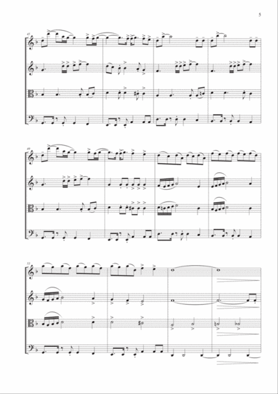 Skyfall String Quartet scores gallery preview page 5