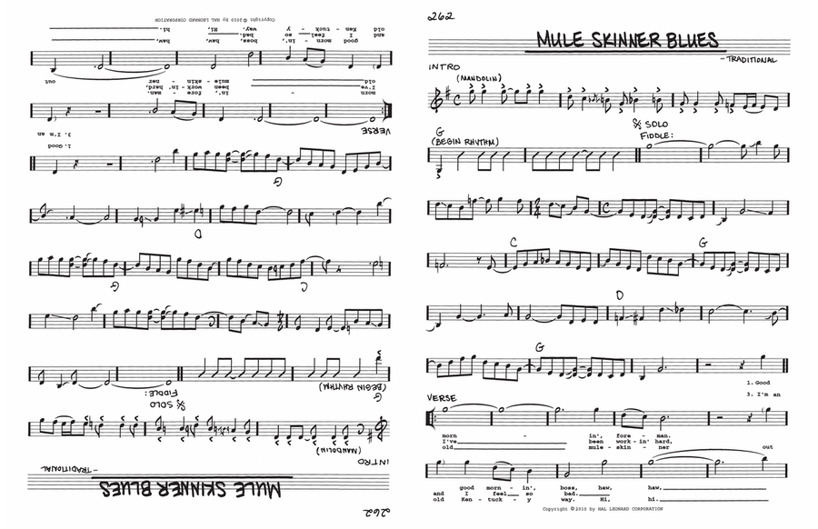 Mule Skinner Blues Voice scores gallery preview page 1