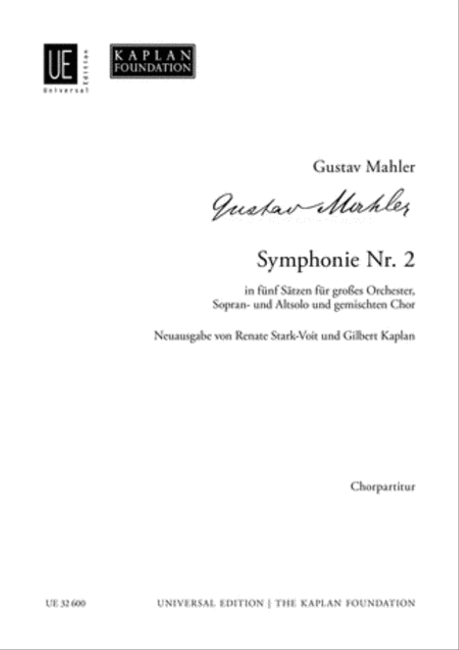 Symphony No. 2 4-Part scores gallery preview page 1