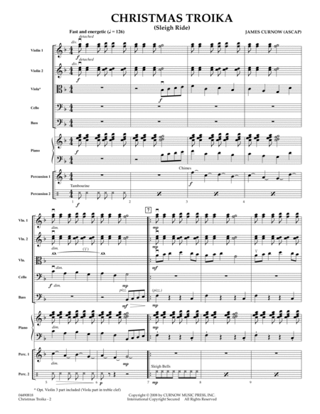 Christmas Troika - Full Score