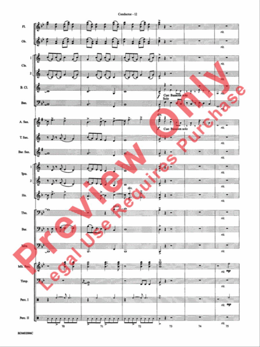 When Summer Takes Flight-cb Concert Band scores gallery preview page 15