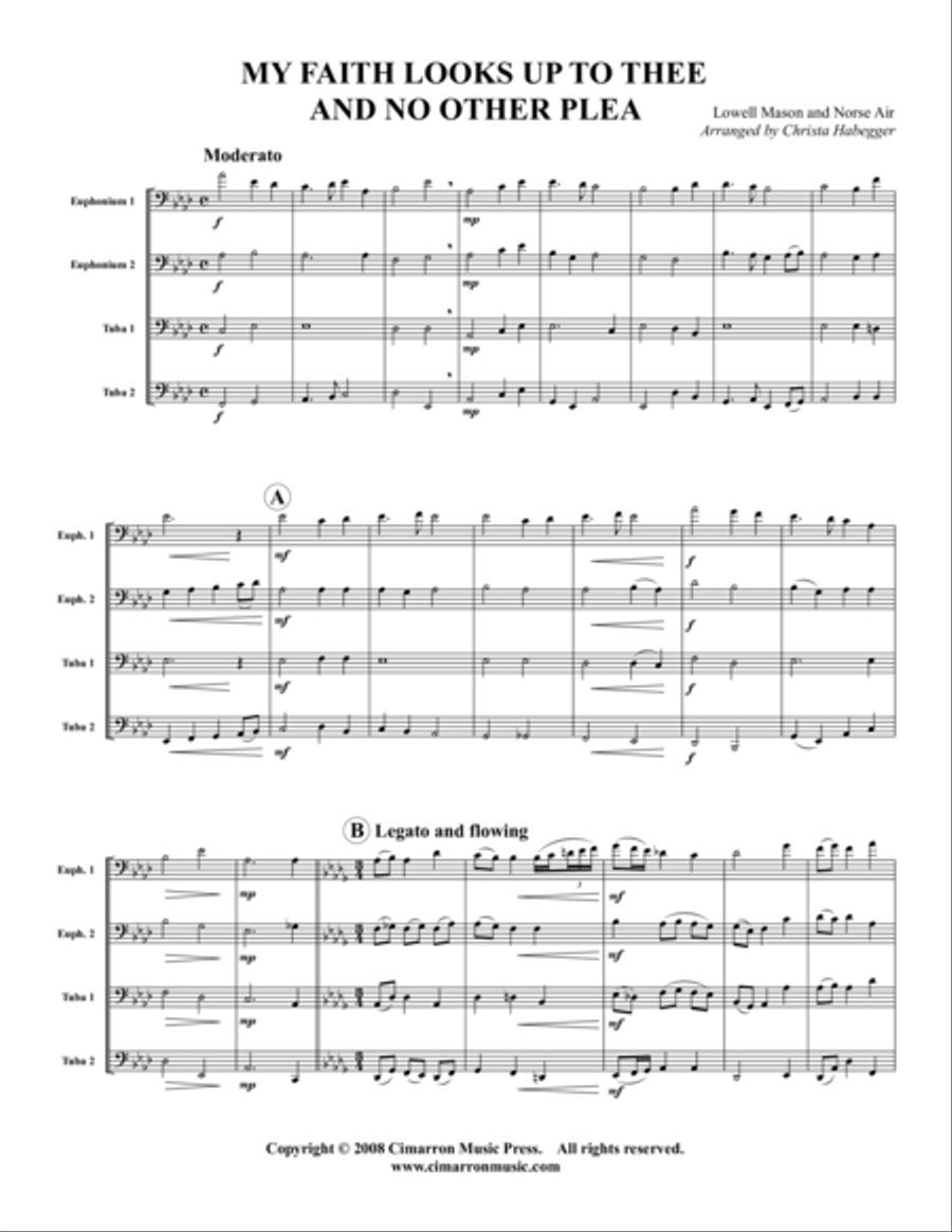 My Faith Looks Up to Thee/No Other Plea EETT scores gallery preview page 1