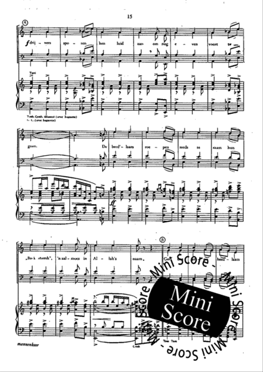 Sur un Marche Persan 4-Part scores gallery preview page 18