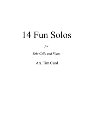 Book cover for 14 Fun Solos for Cello and Piano
