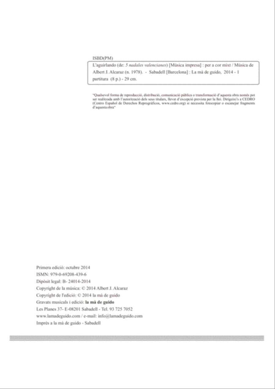 L'Aguirlando 4-Part scores gallery preview page 2