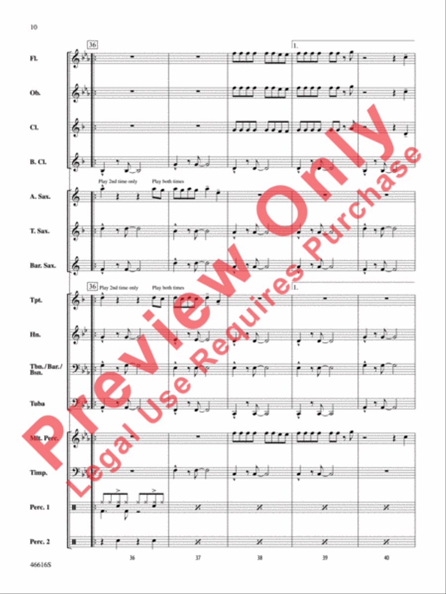 Feel It Still Feel It Still Concert Band scores gallery preview page 11