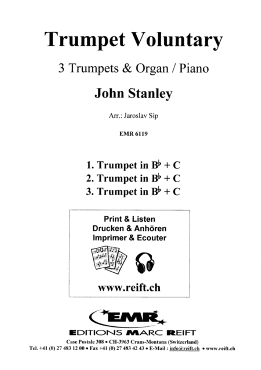 Trumpet Voluntary Trumpet Trio scores gallery preview page 2