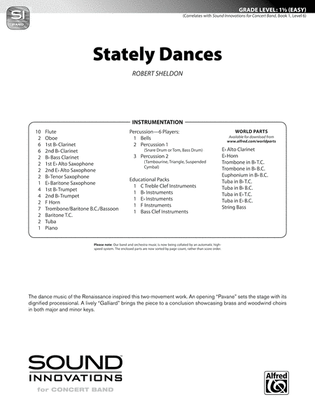 Stately Dances: Score