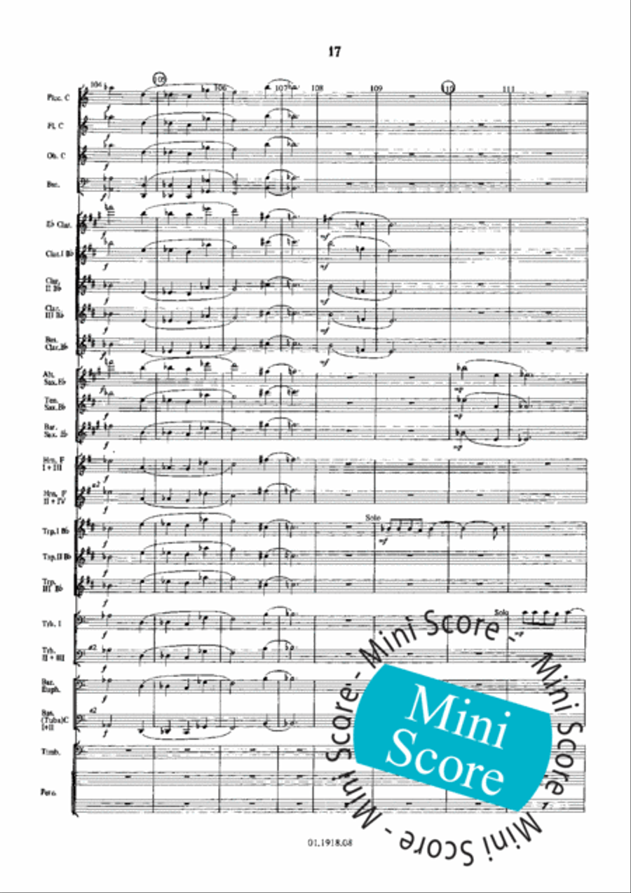 Overture for an Imaginary Play Concert Band scores gallery preview page 21