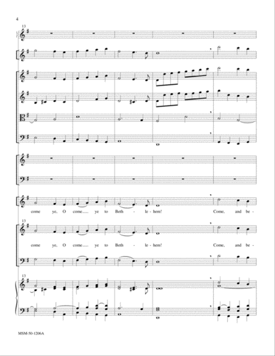 O Come, All Ye Faithful O Come, All Ye Faithful Choir scores gallery preview page 4