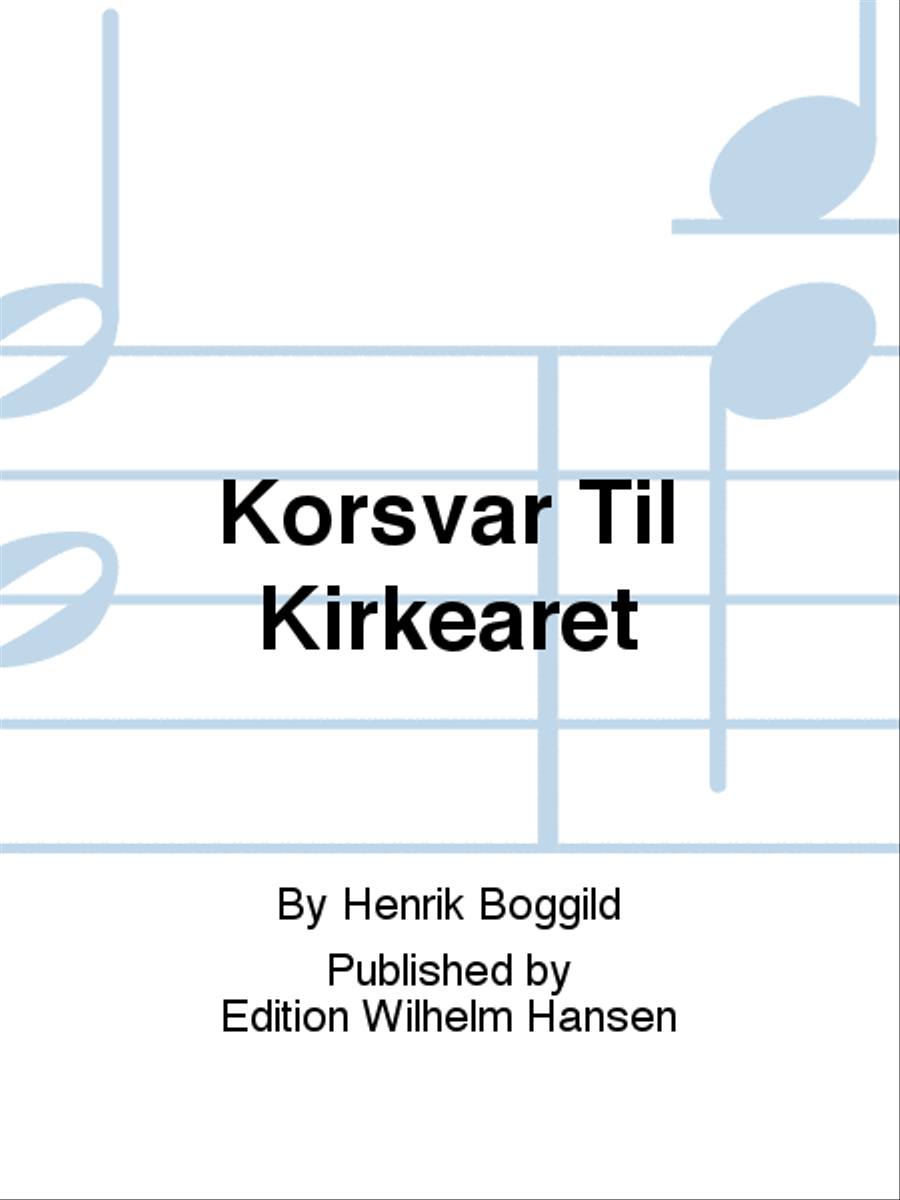 Korsvar Til Kirkeåret Choir scores gallery preview page 1