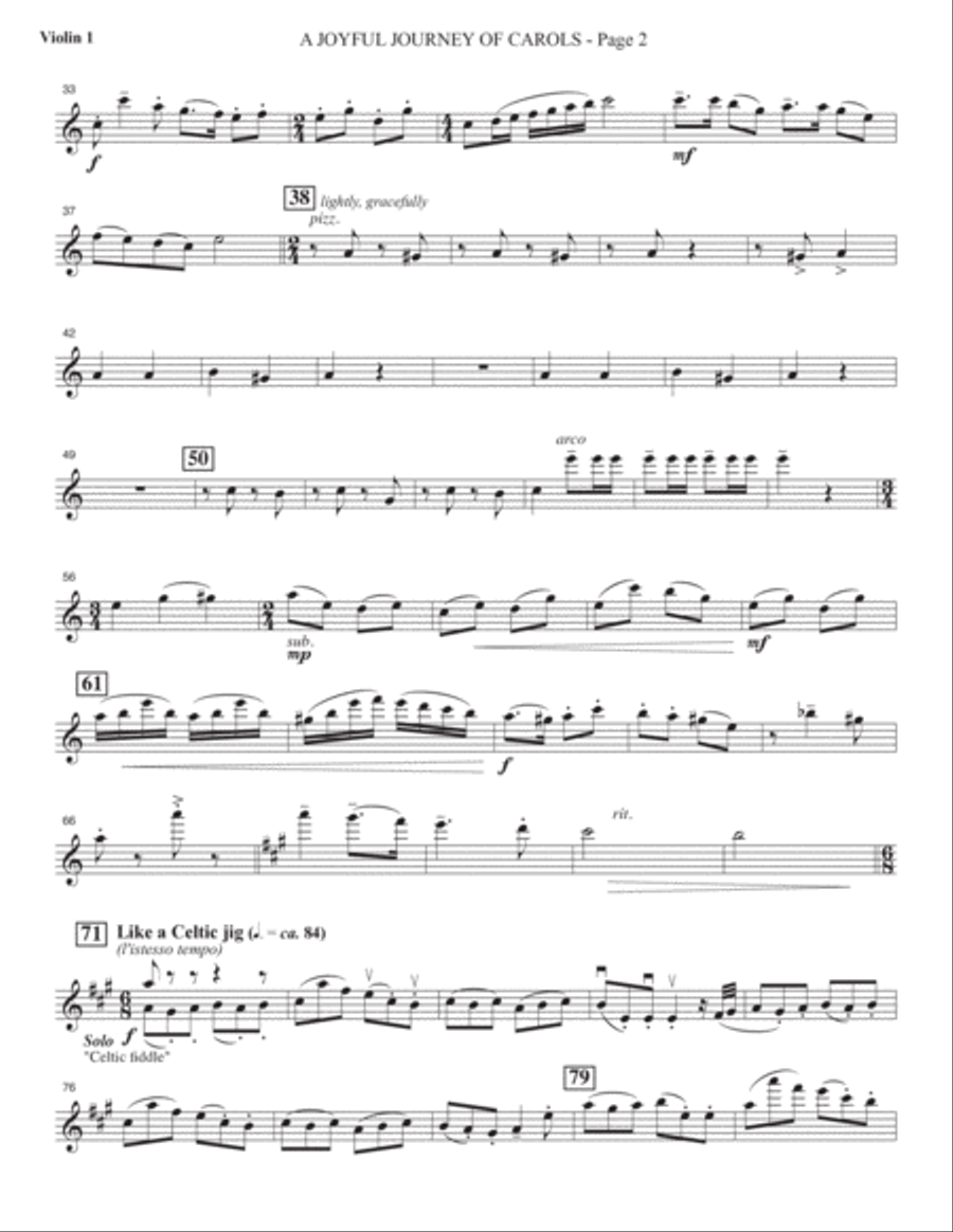The Song Heard 'Round the World - Violin 1 Choir scores gallery preview page 3