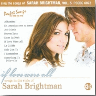 Book cover for Sing The Hits Sarah Brightman Vol 5 CDg