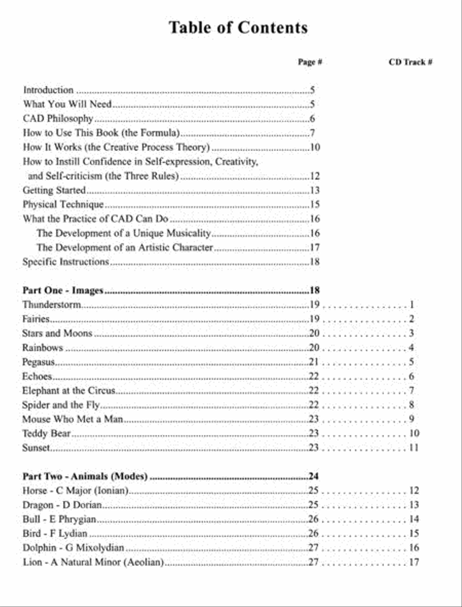 Musical Improvisation for Children CD scores gallery preview page 2