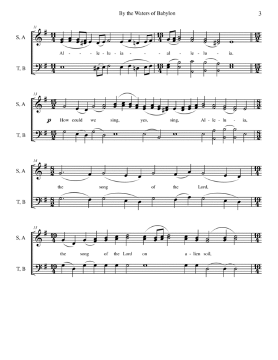 By the Waters of Babylon-arr. Woods School and Community scores gallery preview page 3