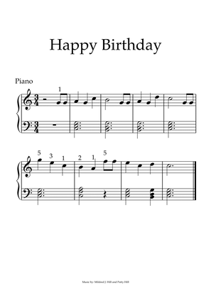 Happy Birthday - Piano