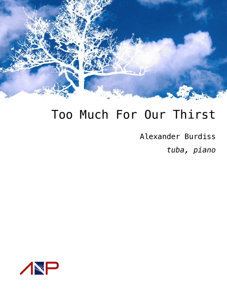 Too Much For Our Thirst (Tuba and Piano) Piano - Digital Sheet Music