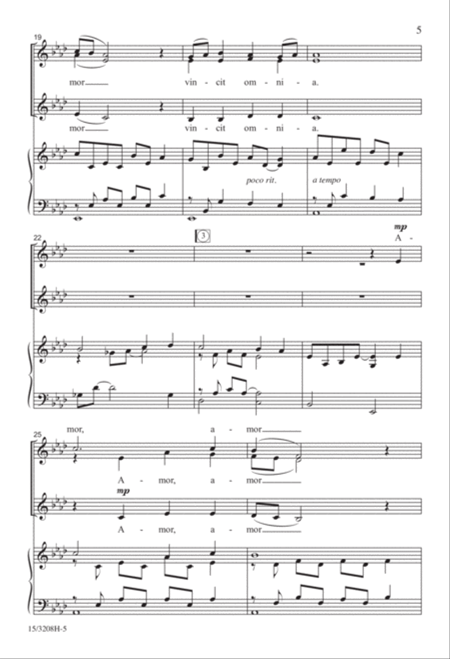 Amor Vincit Omnia Amor Vincit Omnia SSA scores gallery preview page 5