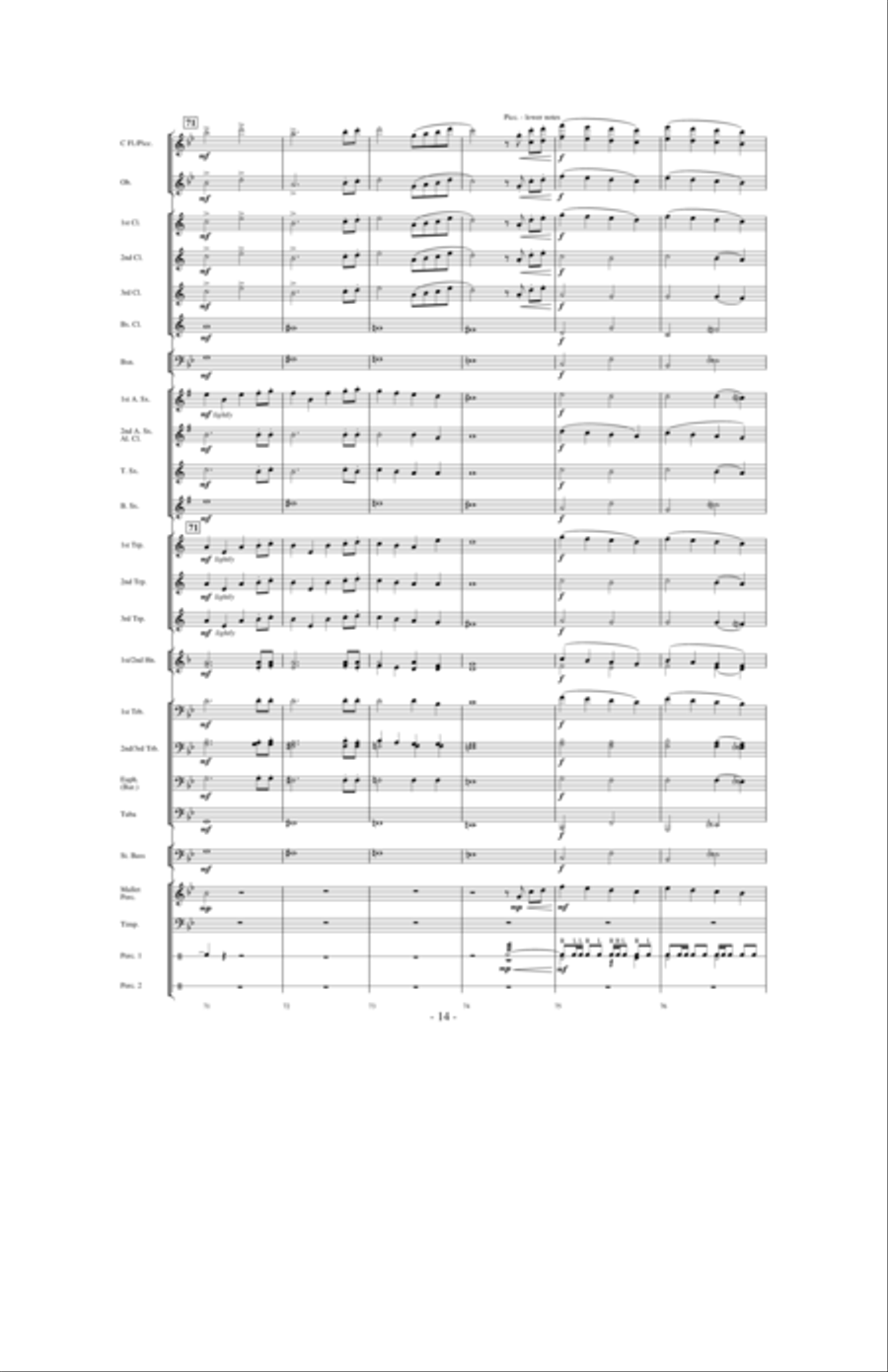 Flight of Valor Concert Band scores gallery preview page 13