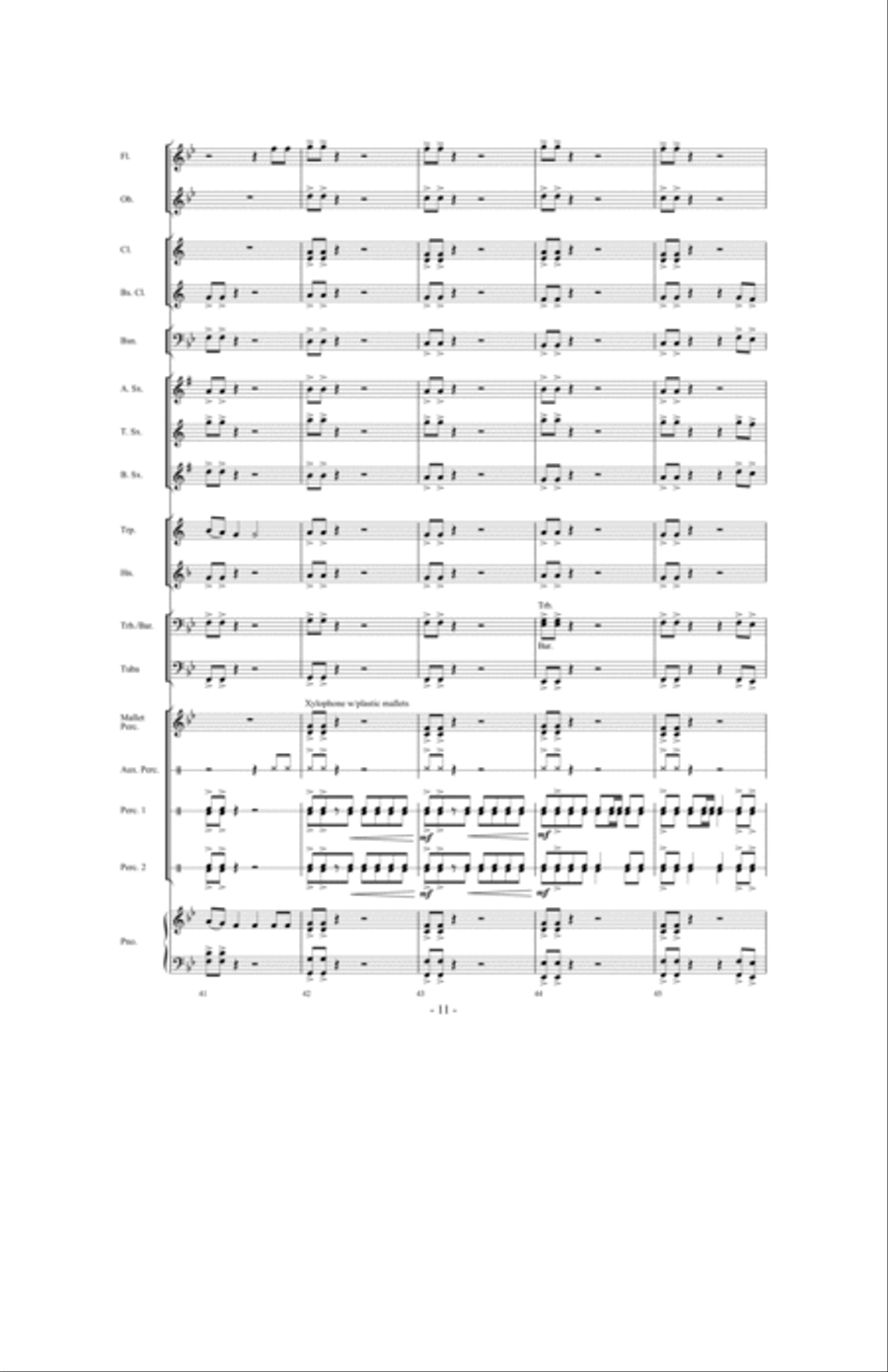 The Distant Castle Concert Band scores gallery preview page 10