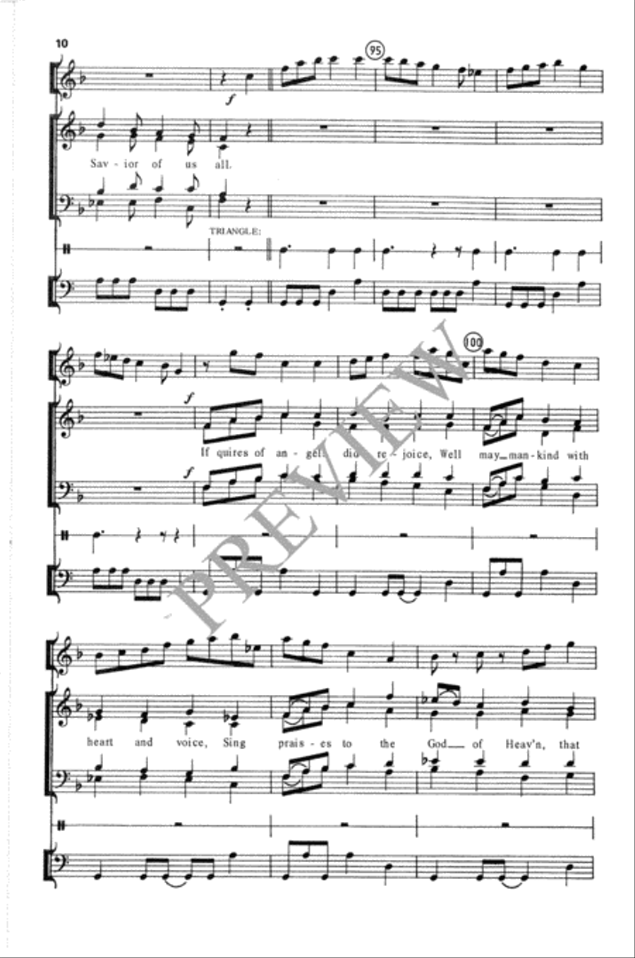 Let All That Are to Mirth Inclined 4-Part scores gallery preview page 11