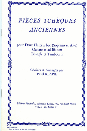 Pieces Tcheques Anciennes (recorder & Other Instruments)