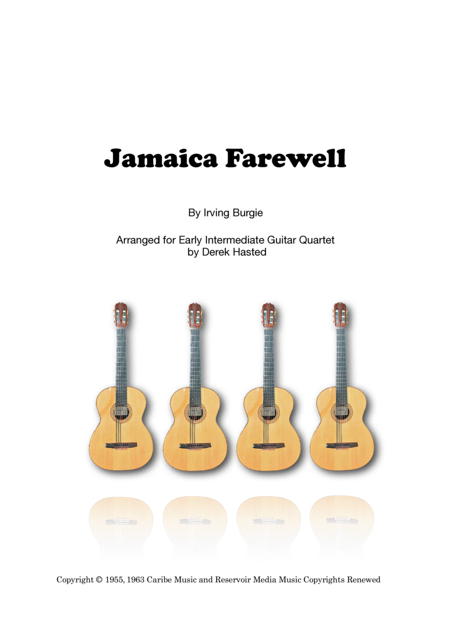 Jamaica Farewell Guitar Ensemble scores gallery preview page 1