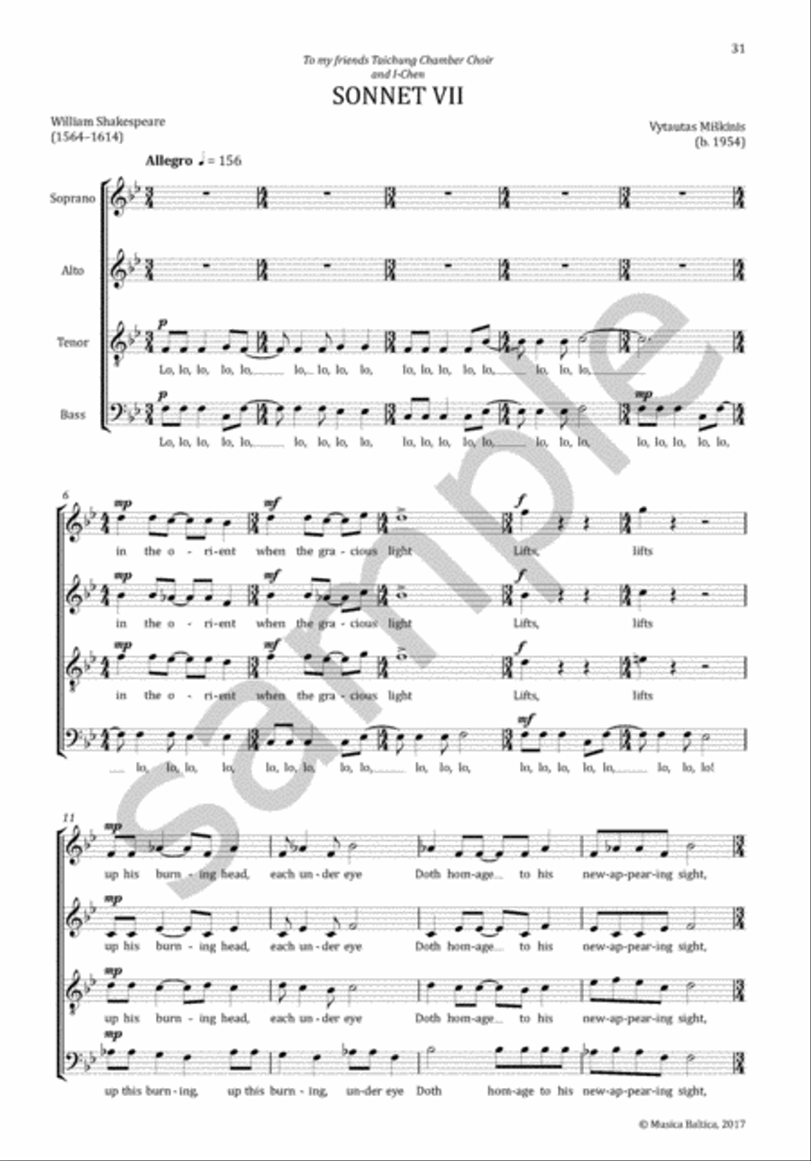 Choral Anthology 2 for Mixed Choir (SATB) 4-Part scores gallery preview page 6