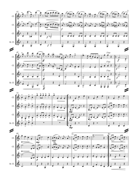 Radetzky March (for Clarinet Quartet) image number null