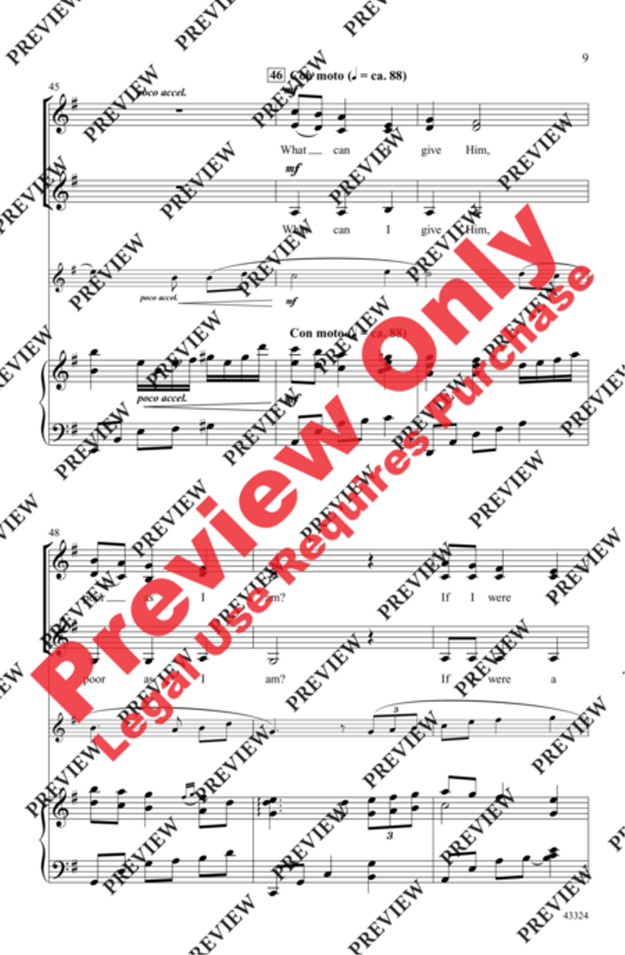 A Midwinter Carol Women's Choir scores gallery preview page 9