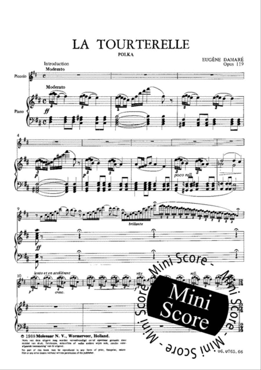 La Tourterelle La Tourterelle Piccolo scores gallery preview page 4
