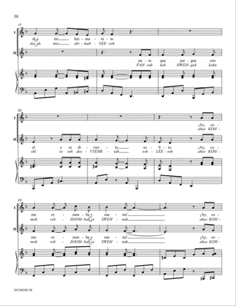 Friends to the North and Friends to the South Unison Choir scores gallery preview page 39