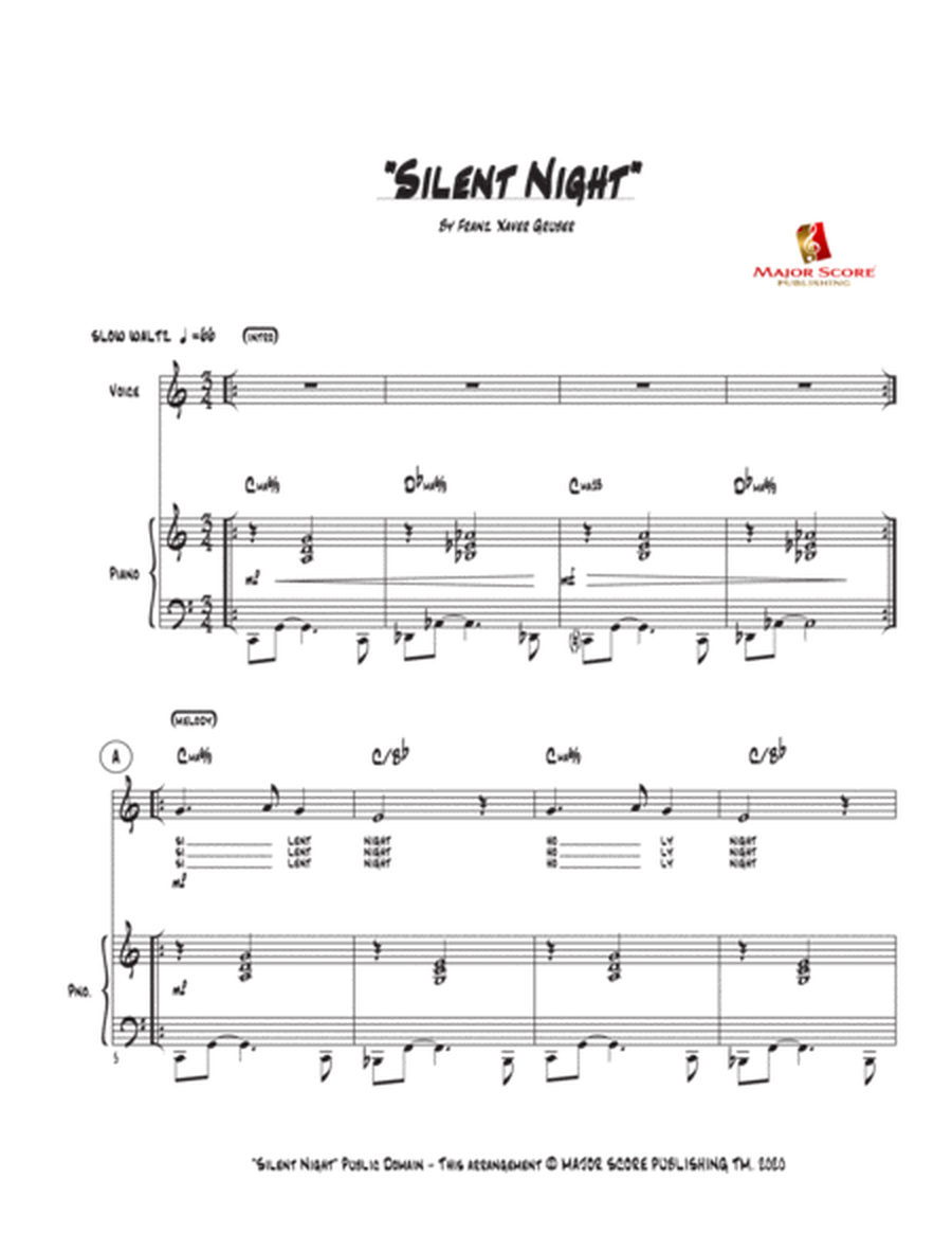 Silent Night - Vocal & Piano (C Major) image number null