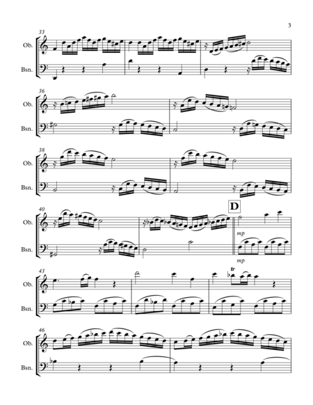 Mozart Sonata No.15 (Allegro): Oboe & Bassoon Duet image number null