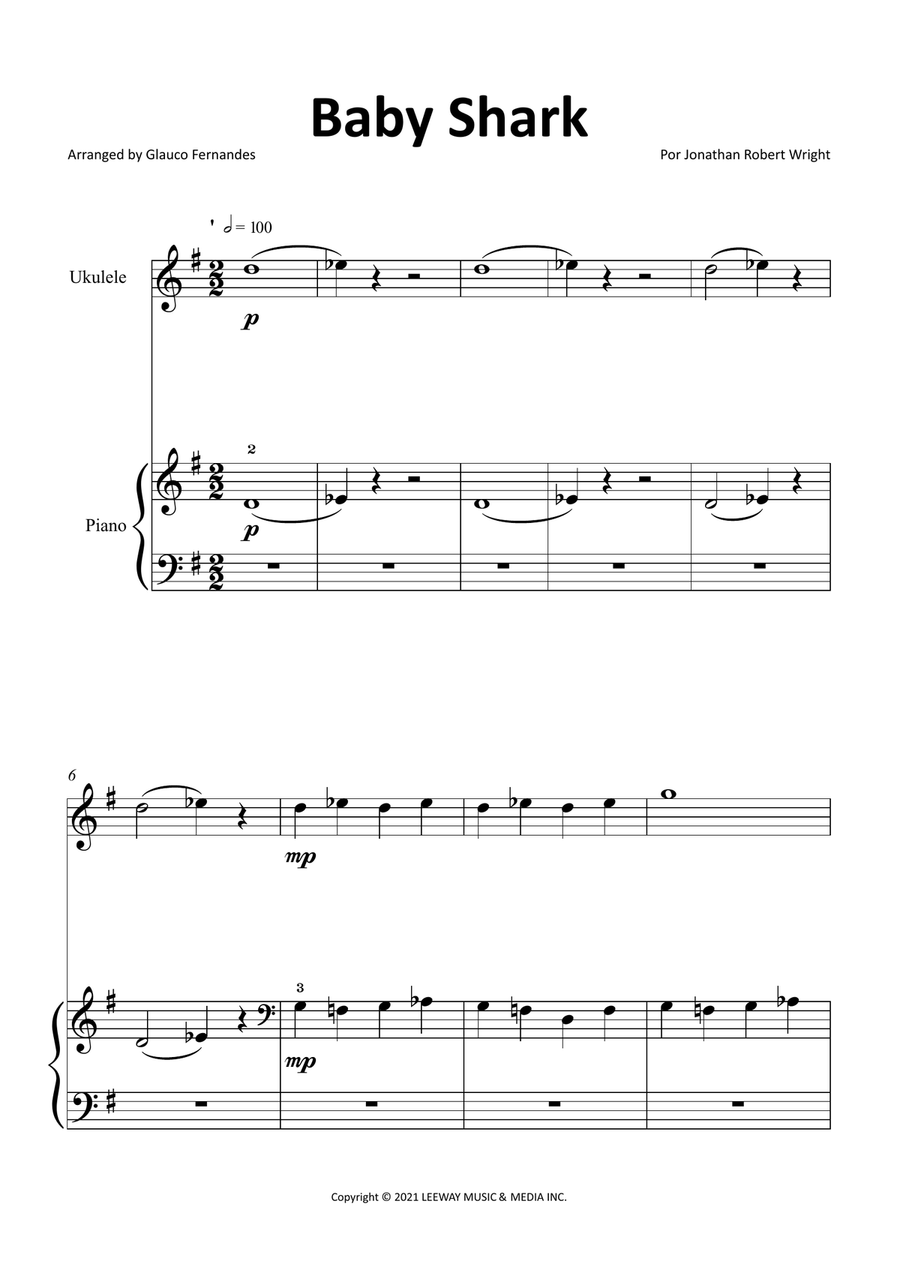 Baby Shark Chamber Music scores gallery preview page 1