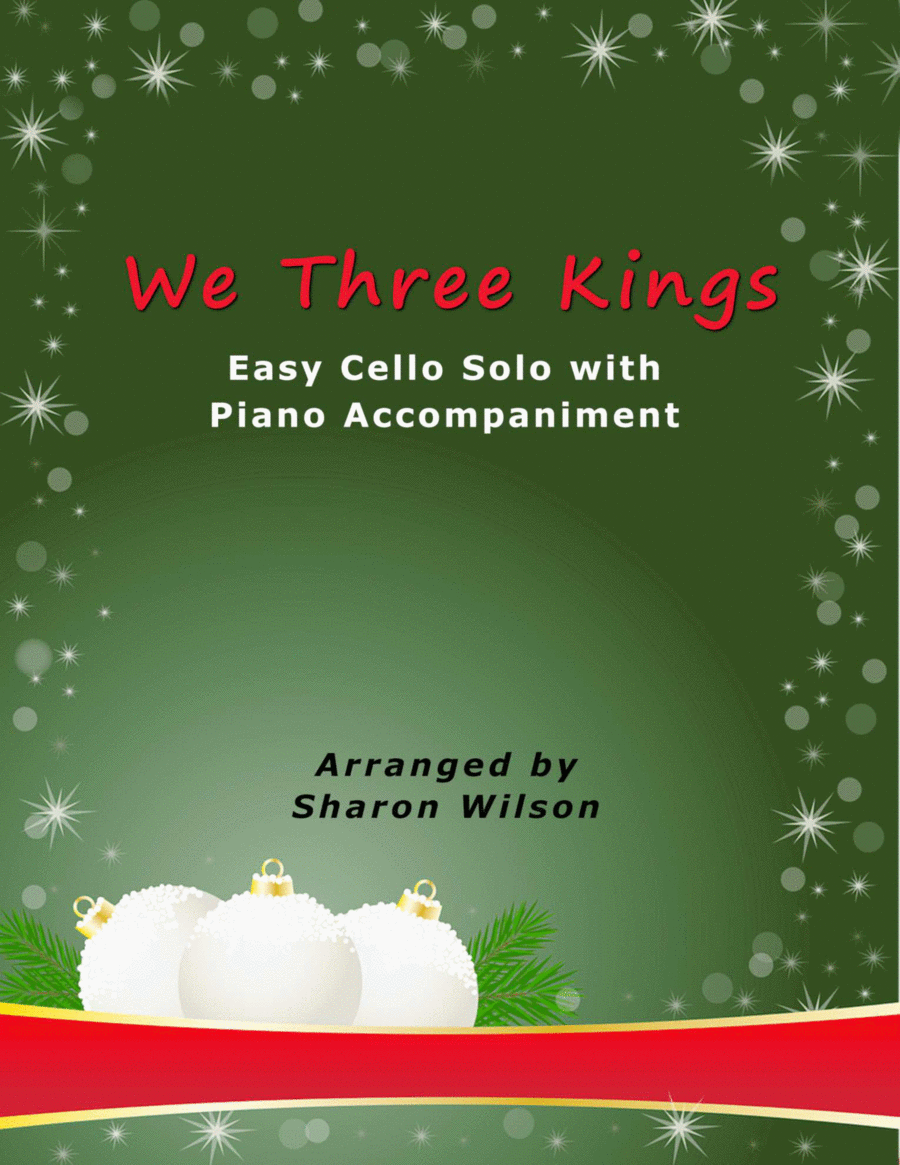 We Three Kings (Easy Cello Solo with Piano Accompaniment) image number null