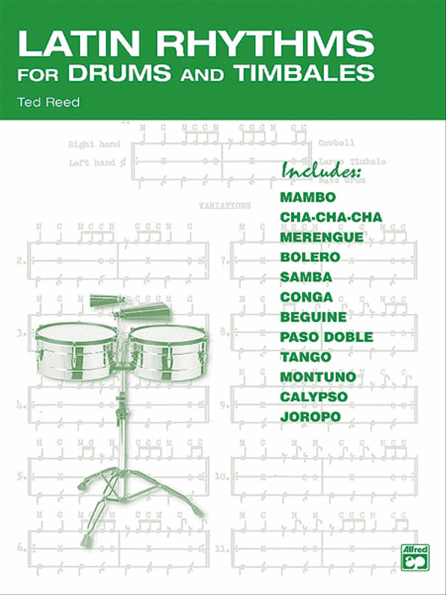 Latin Rhythms for Drums and Timbales by Ted Reed Drums - Sheet Music