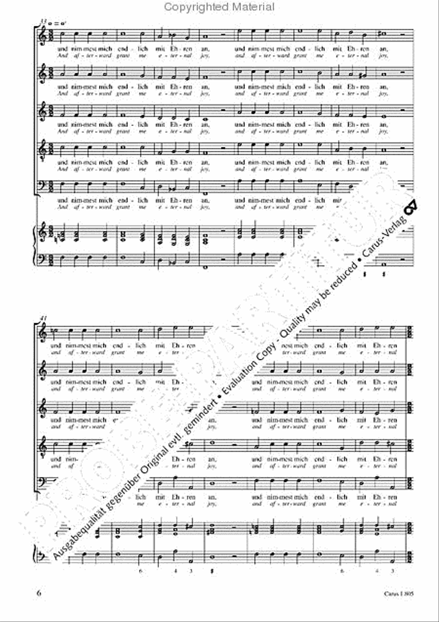 Nevertheless I am continually with thee (Dennoch bleibe ich stets an dir) SSATB scores gallery preview page 7