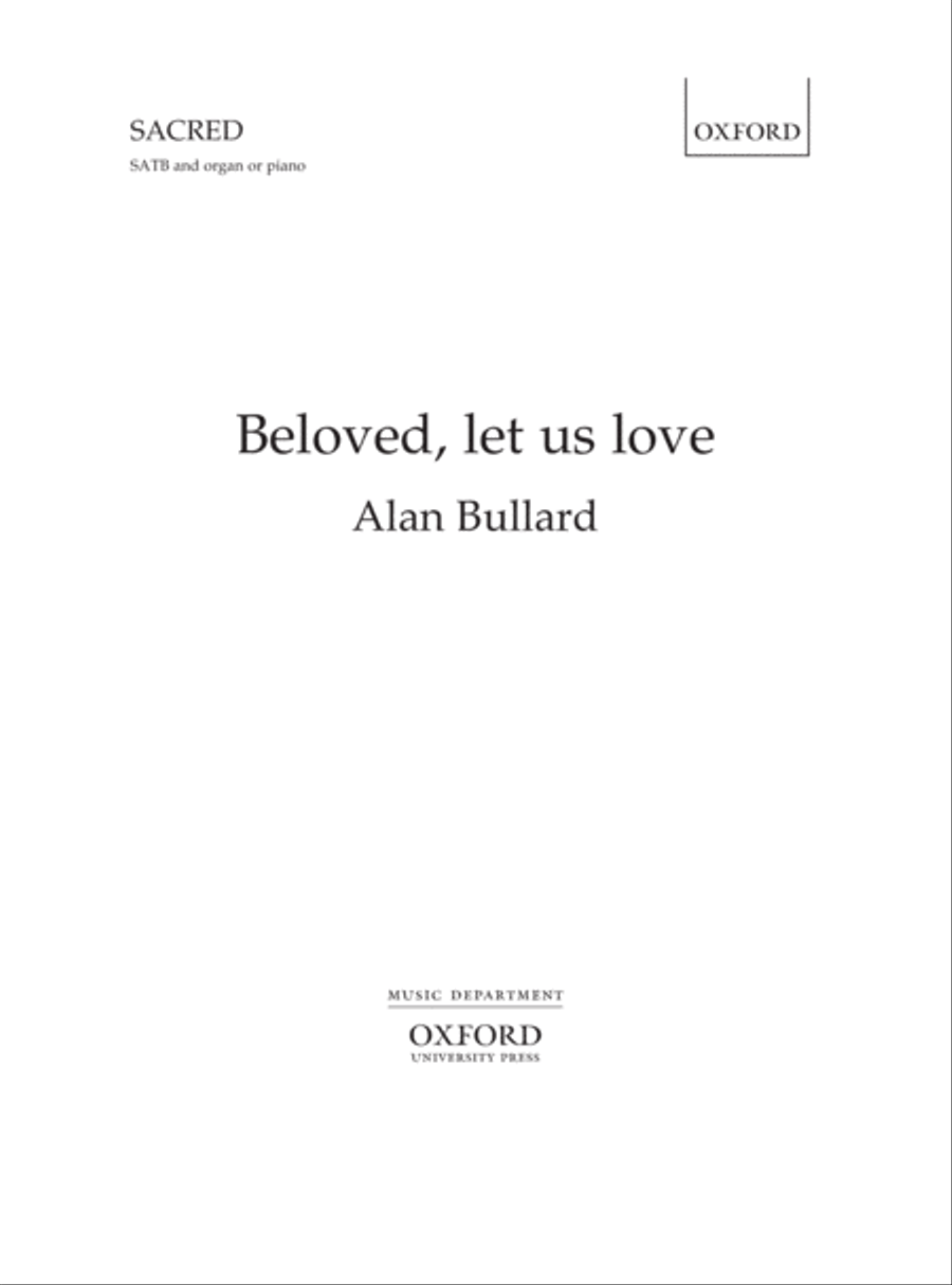 Beloved, let us love 4-Part scores gallery preview page 1