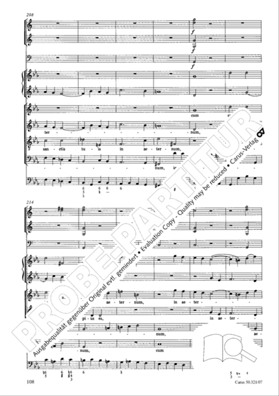 Requiem in C minor 4-Part scores gallery preview page 115